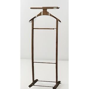Vintage Italian Valet Stand by Invento Mid Century Modern Wooden Clothes Stand
